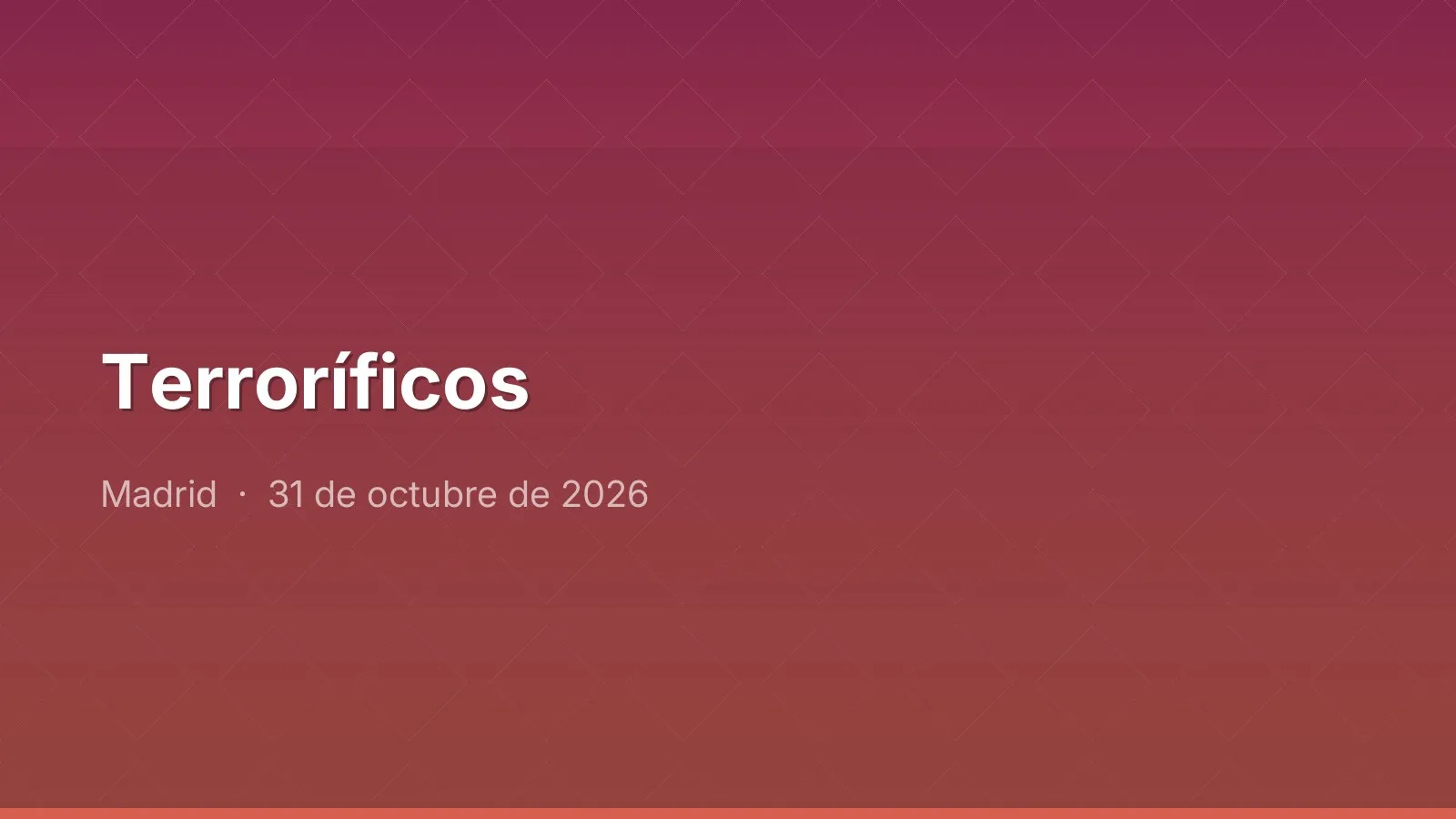 Terroríficos