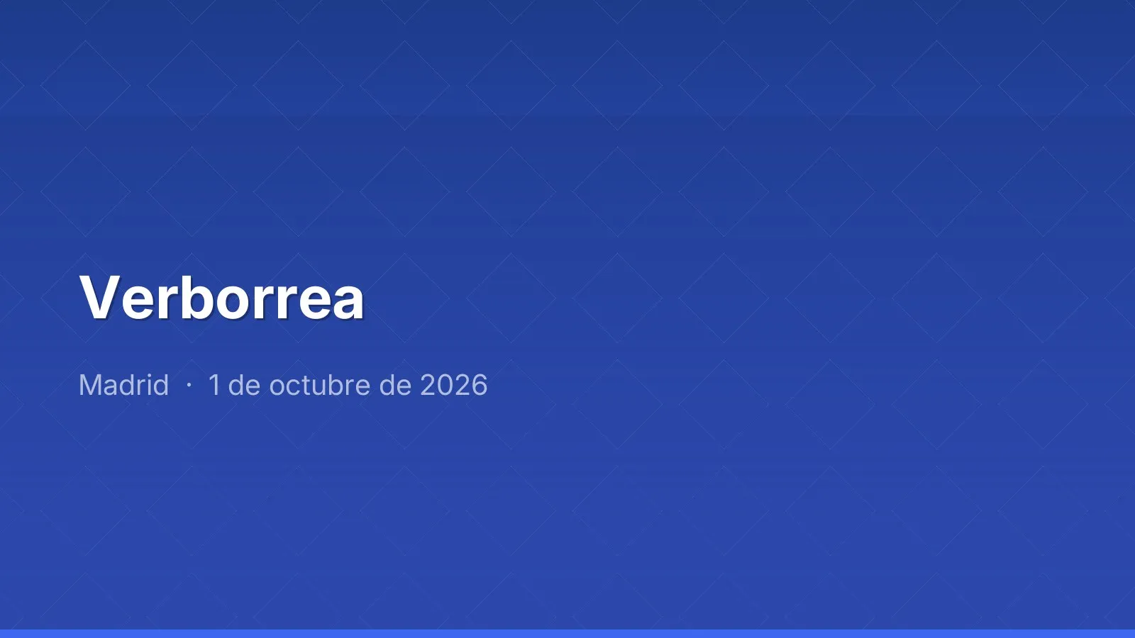 Verborrea