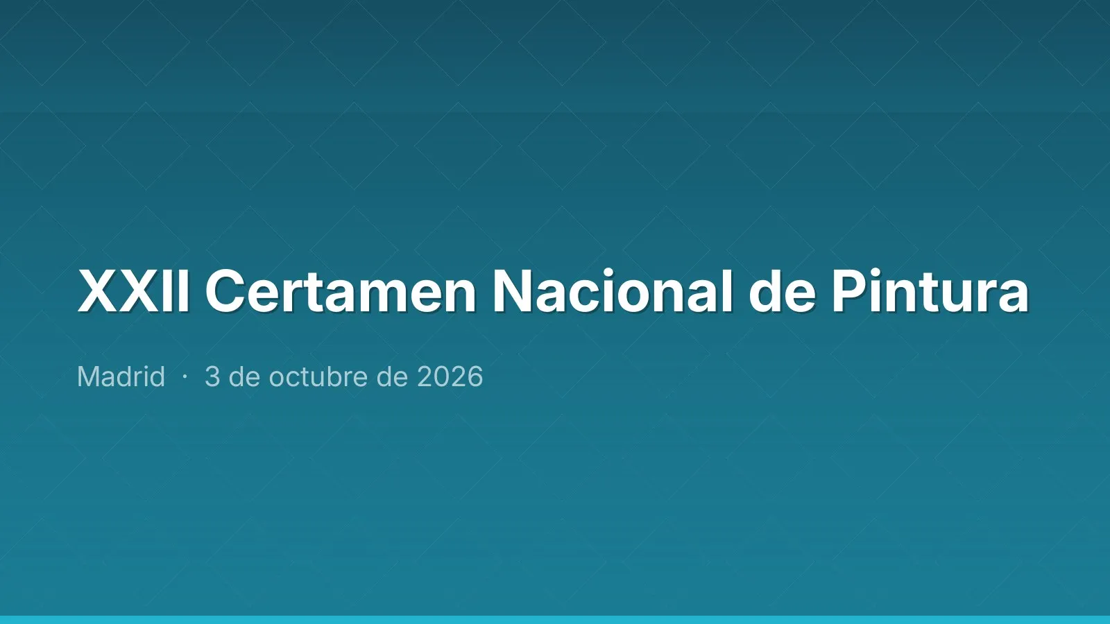 XXII Certamen Nacional de Pintura