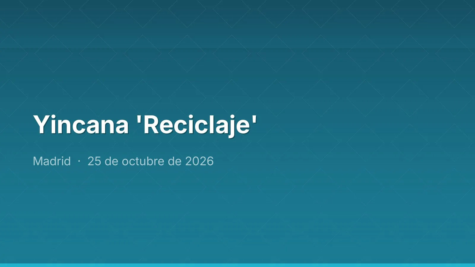 Yincana 'Reciclaje'
