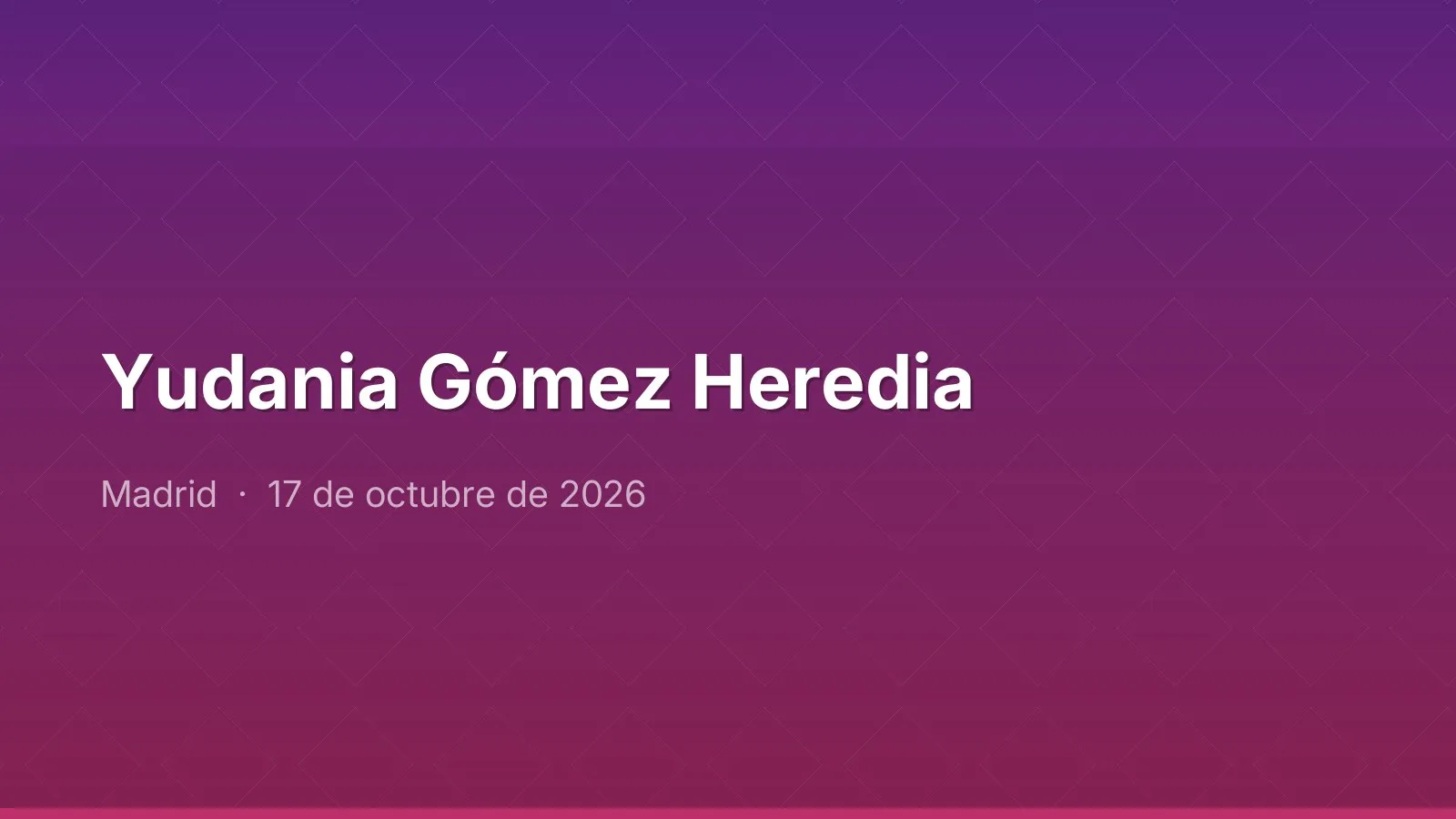 Yudania Gómez Heredia