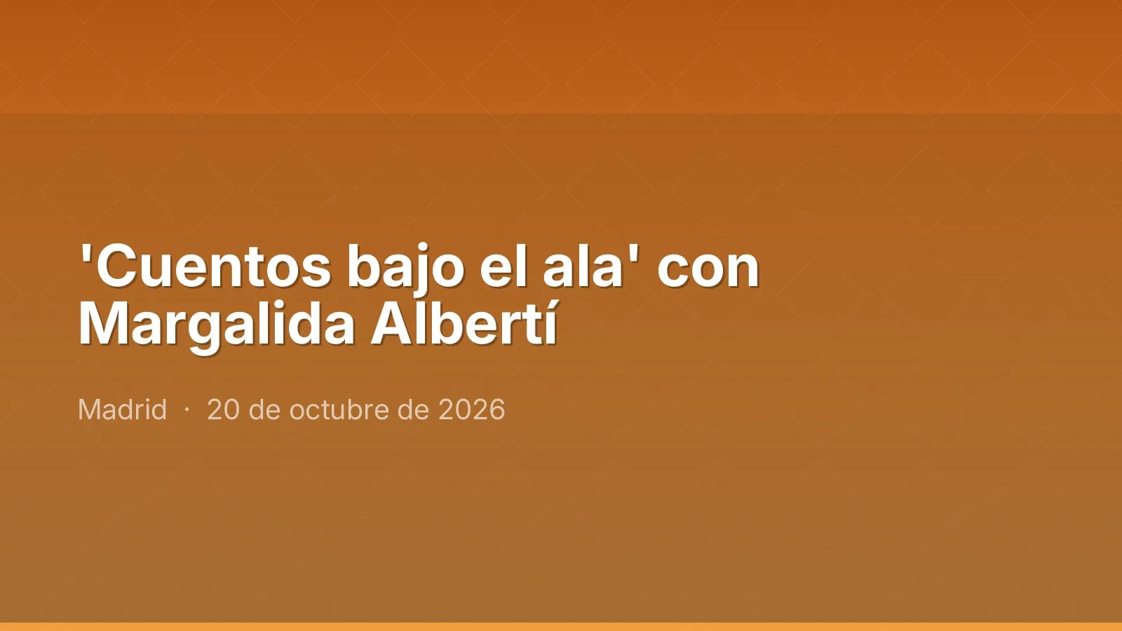 'Cuentos bajo el ala' مع Margalida Albertí