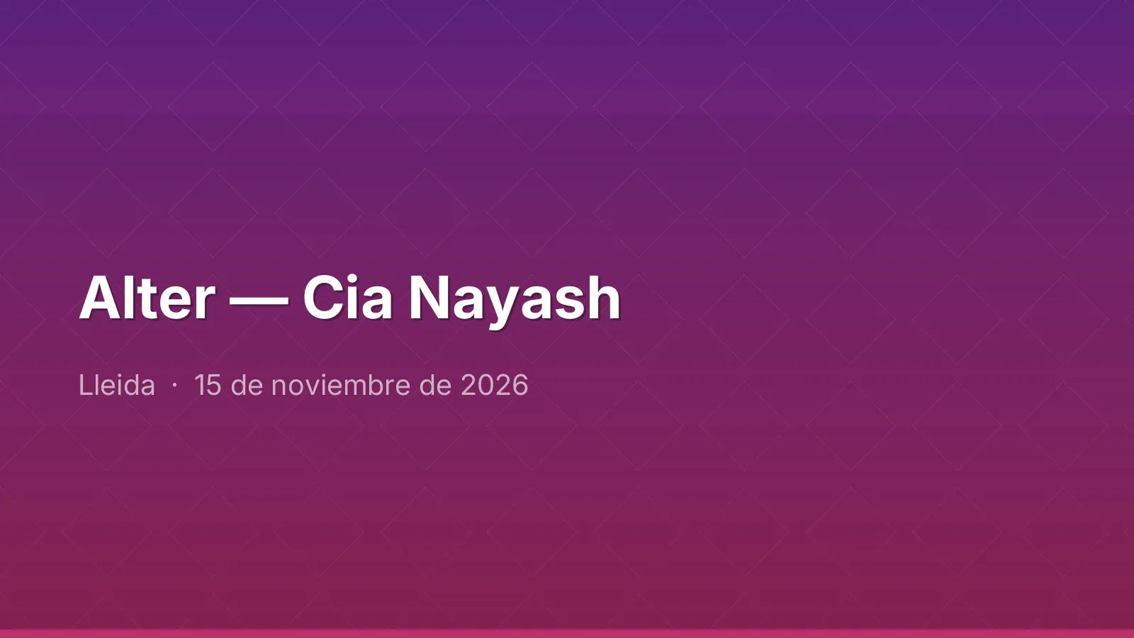 Alter — Cia Nayash