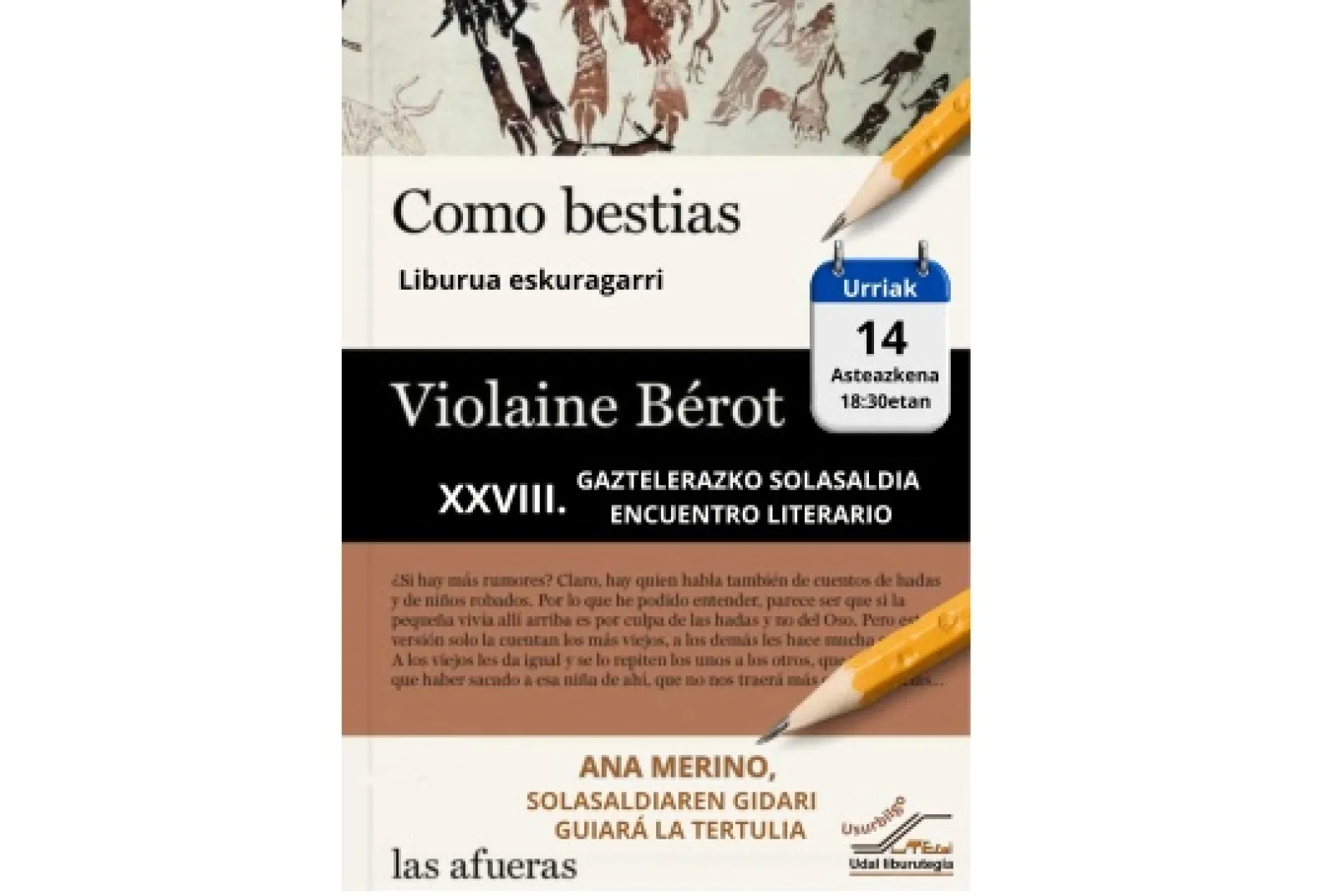 XXVIII Ecuentro Literario: Ana Merino