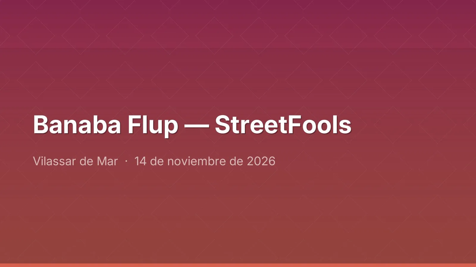 Banaba Flup — StreetFools