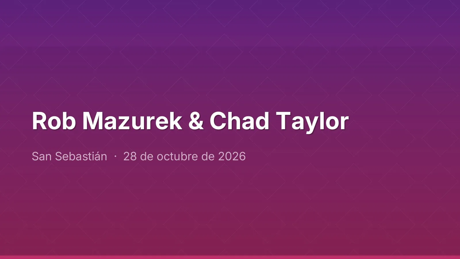 Rob Mazurek & Chad Taylor