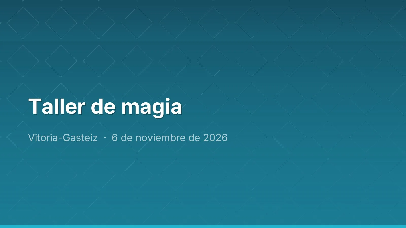 Taller de magia