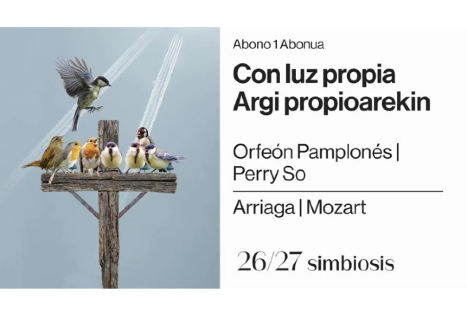 Orquesta Sinfónica de Navarra 2026/27: "Con luz propia"