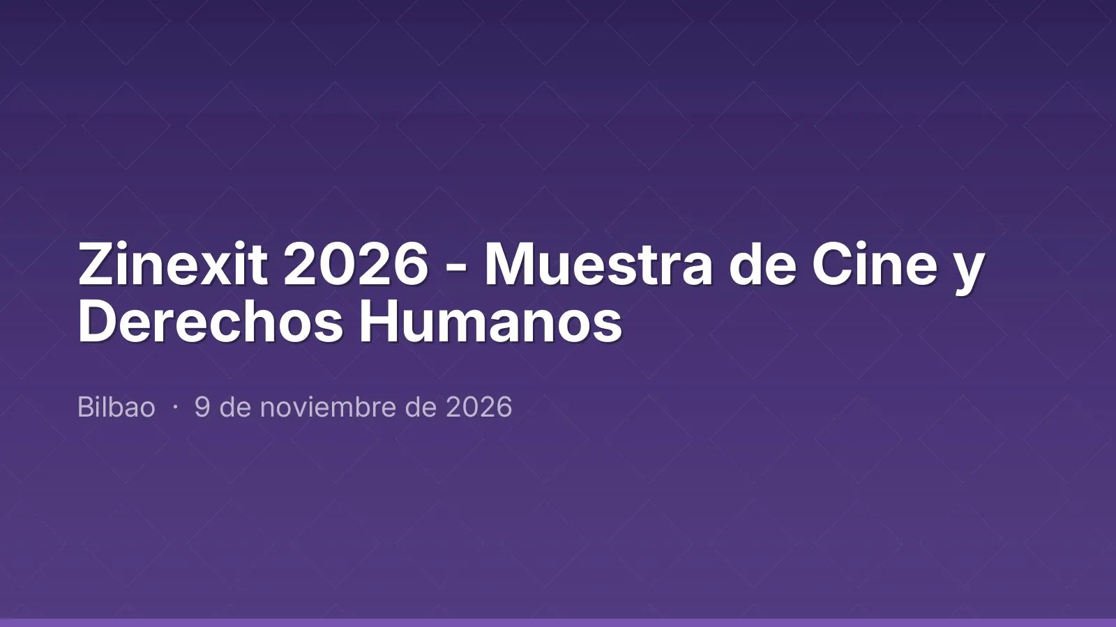Zinexit 2026 - Festival de cinéma et droits humains