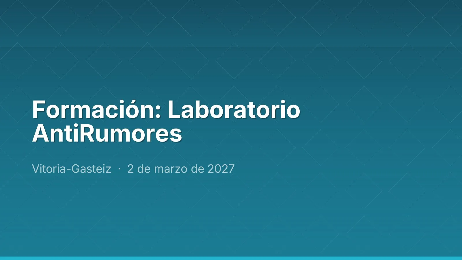 Formation : Laboratoire AntiRumeurs