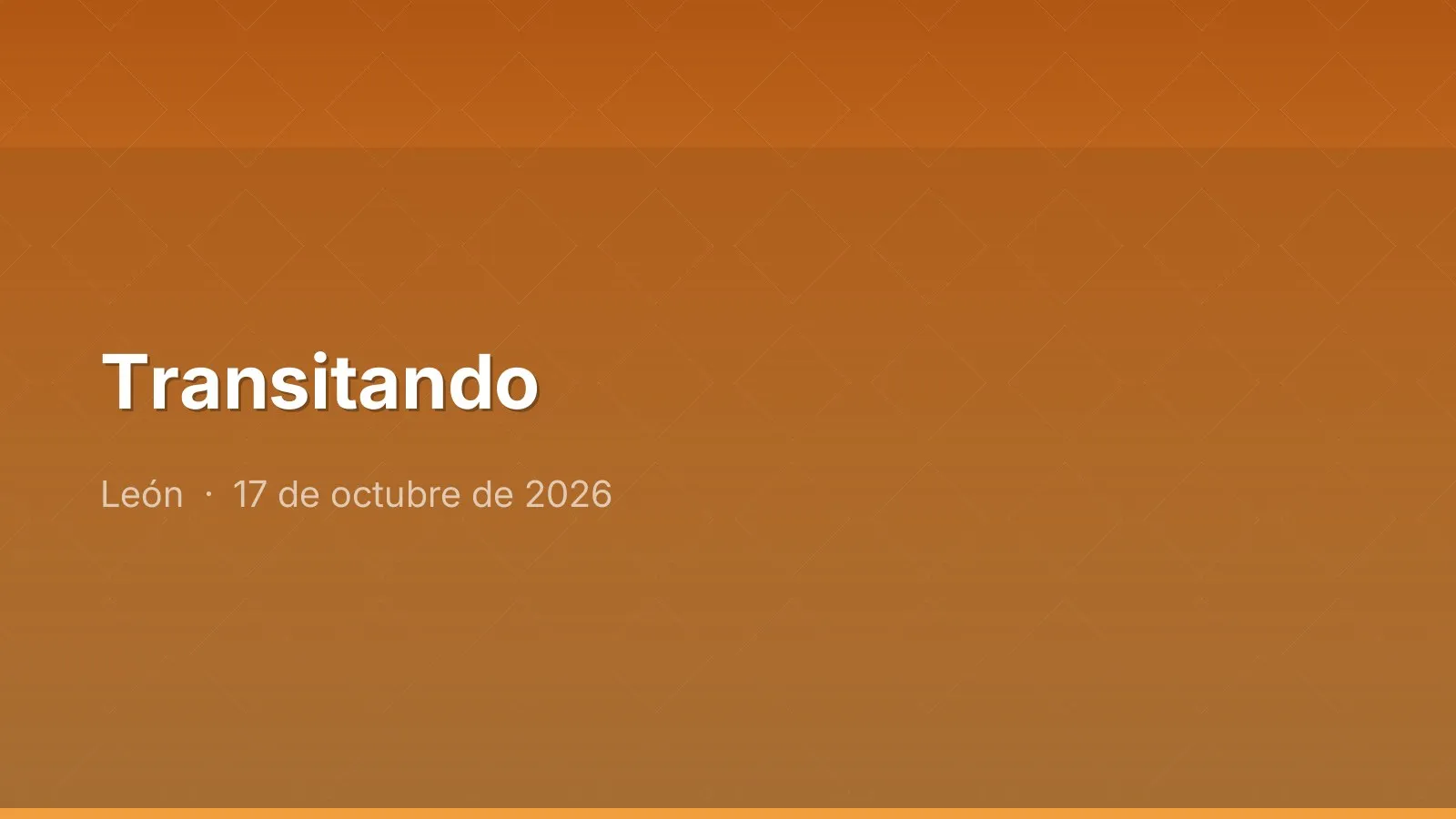 Transitando