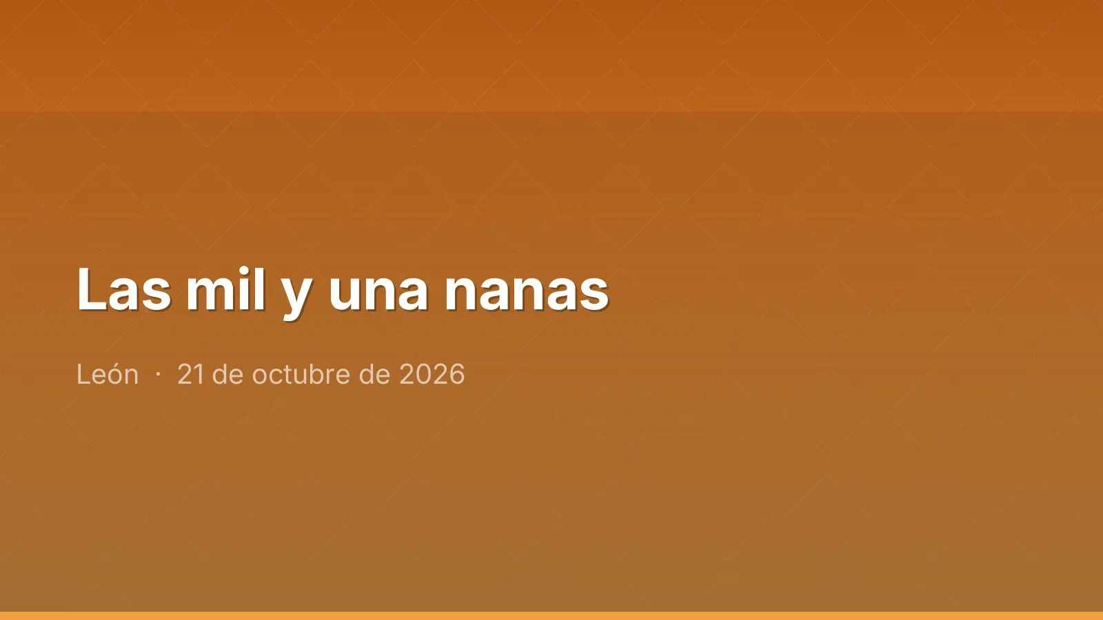 Las mil y una nanas
