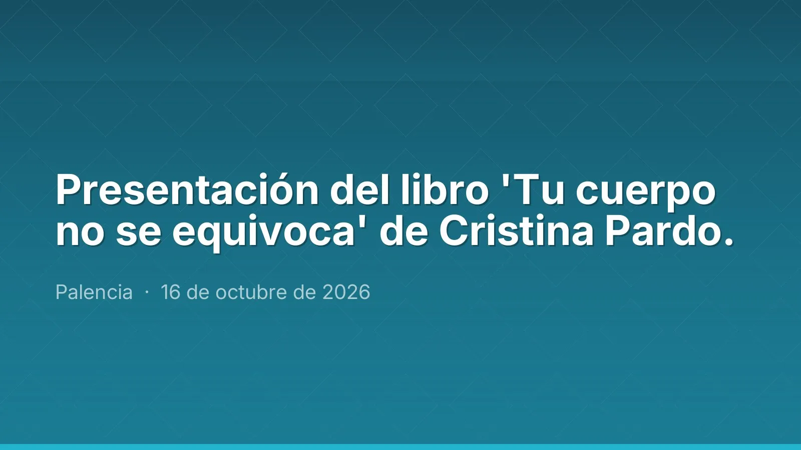 Presentación del libro 'Tu cuerpo no se equivoca' de Cristina Pardo.