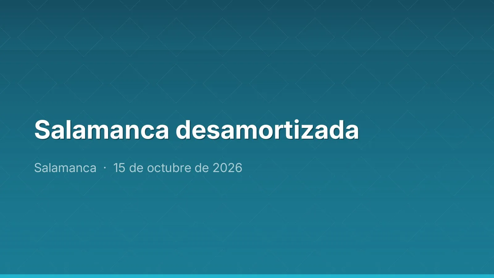 Salamanca desamortizada