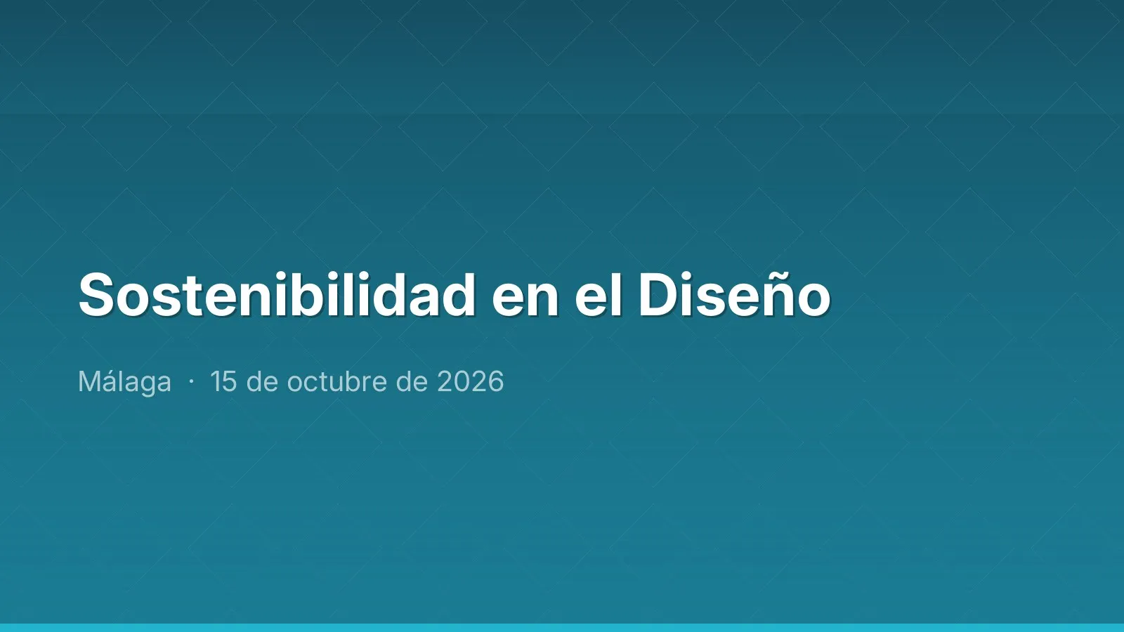 Sostenibilidad en el Diseño