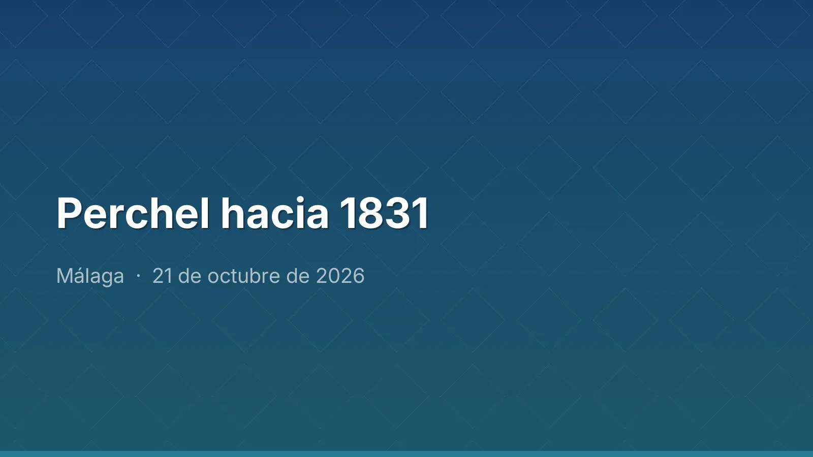 Perchel hacia 1831