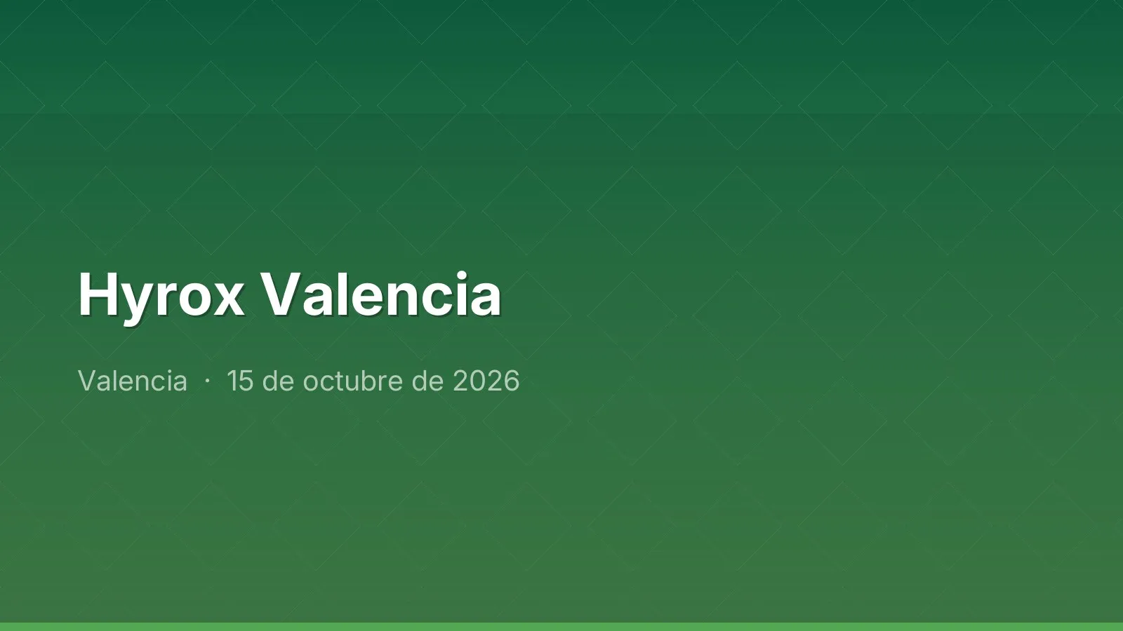Hyrox Valencia