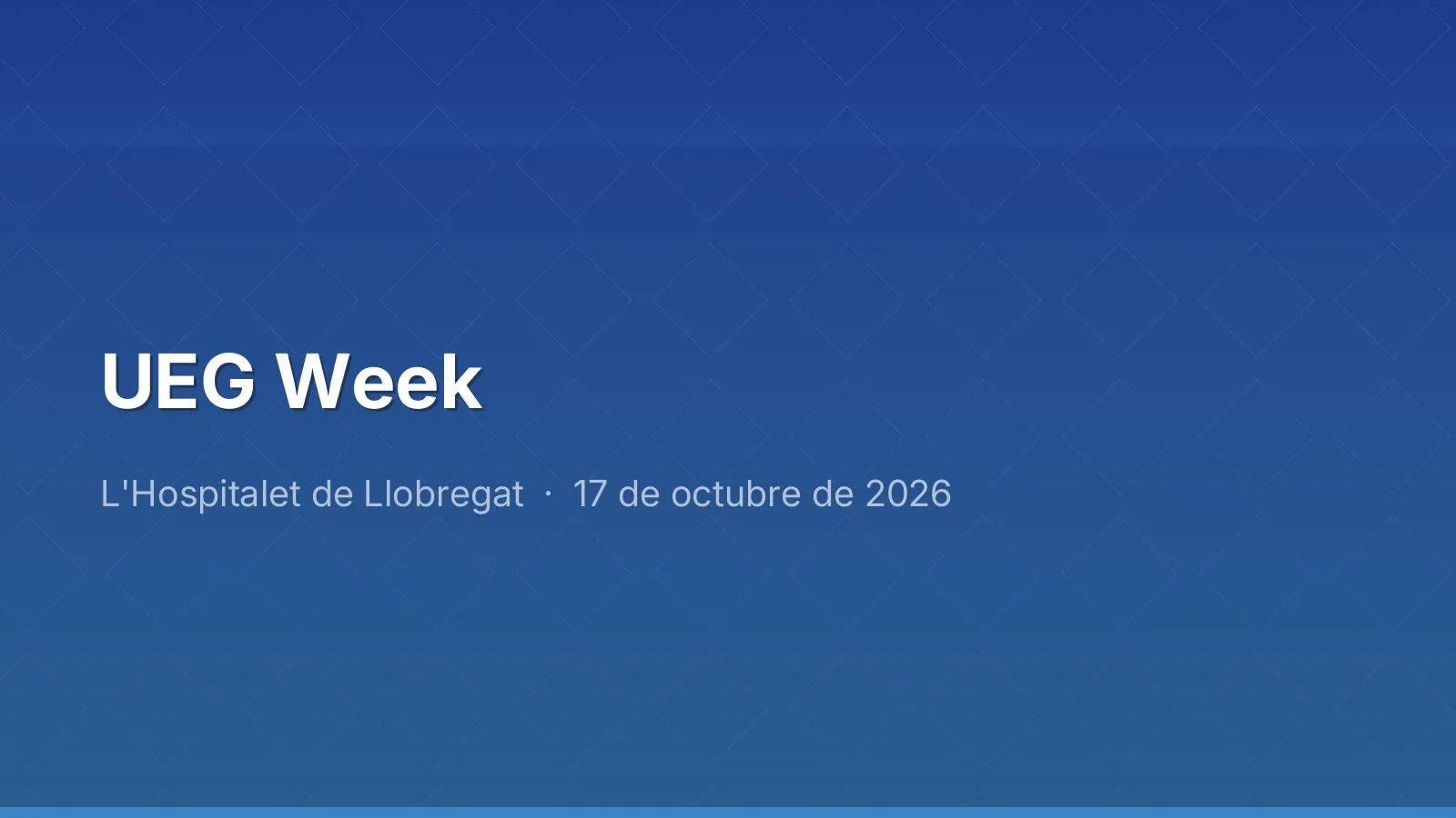 UEG Week