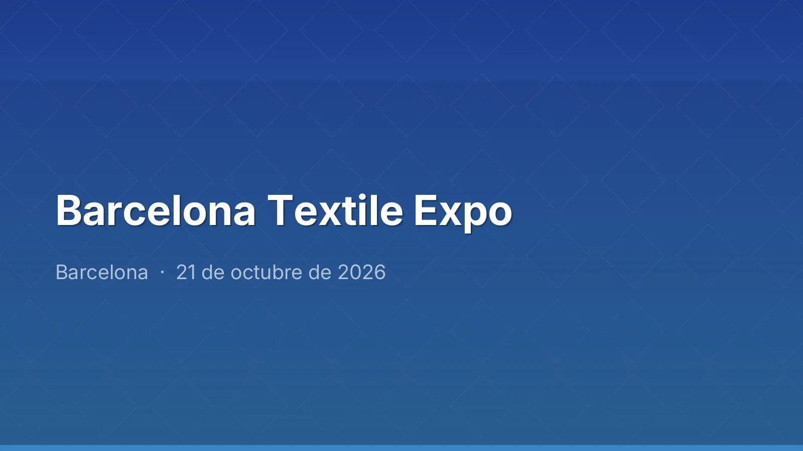 Barcelona Textile Expo