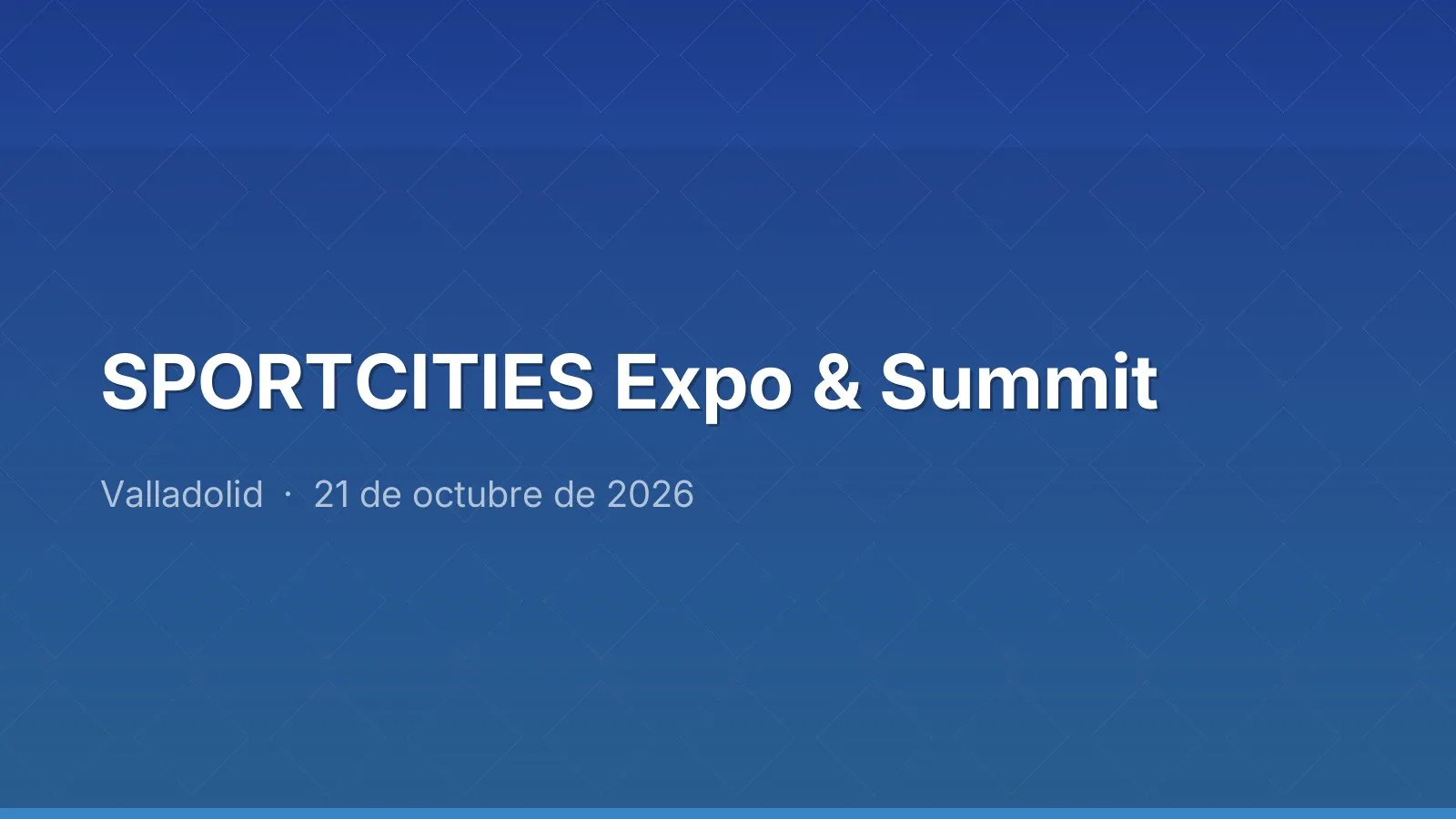 SPORTCITIES Expo & Summit