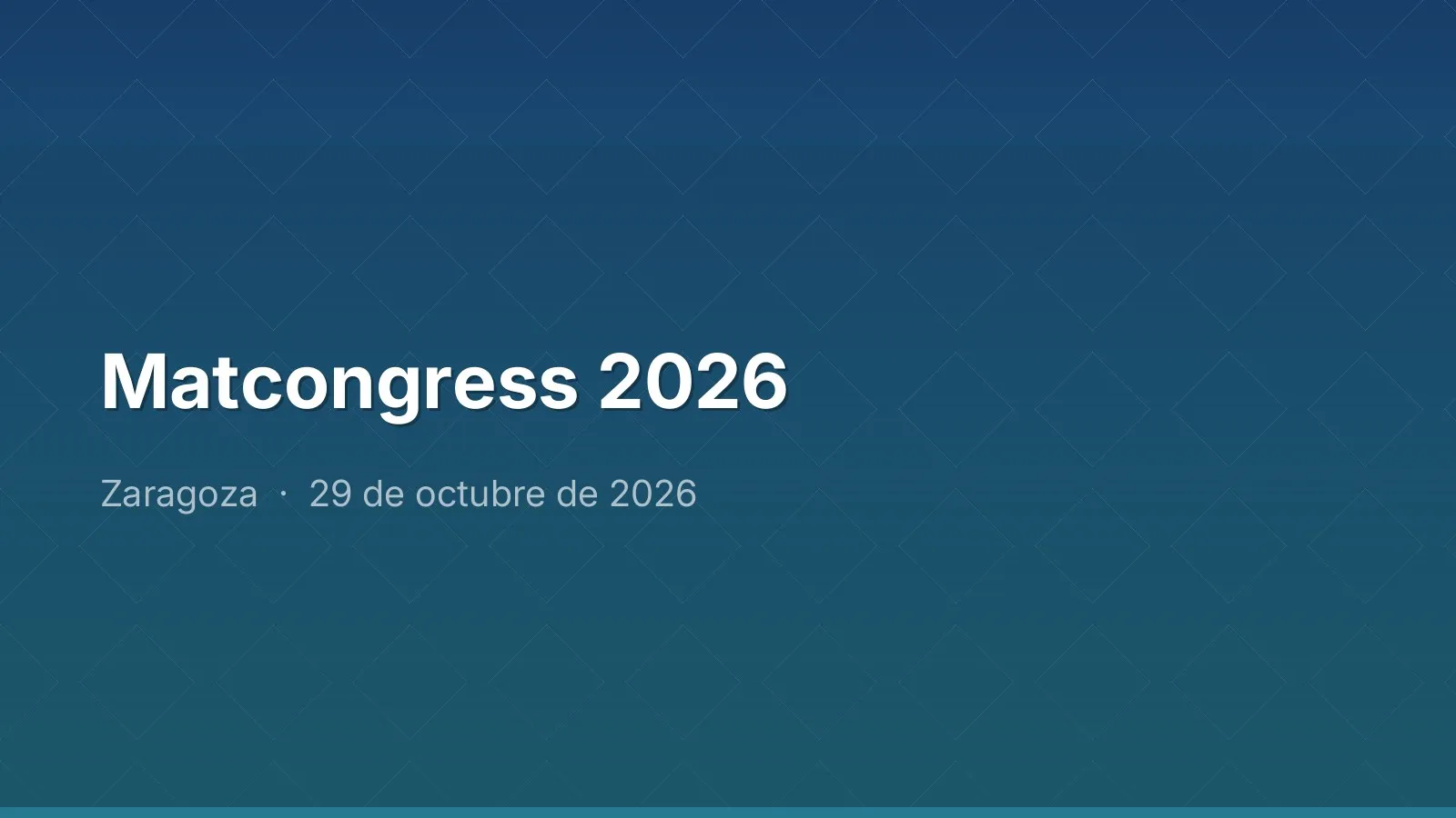 Matcongress 2026