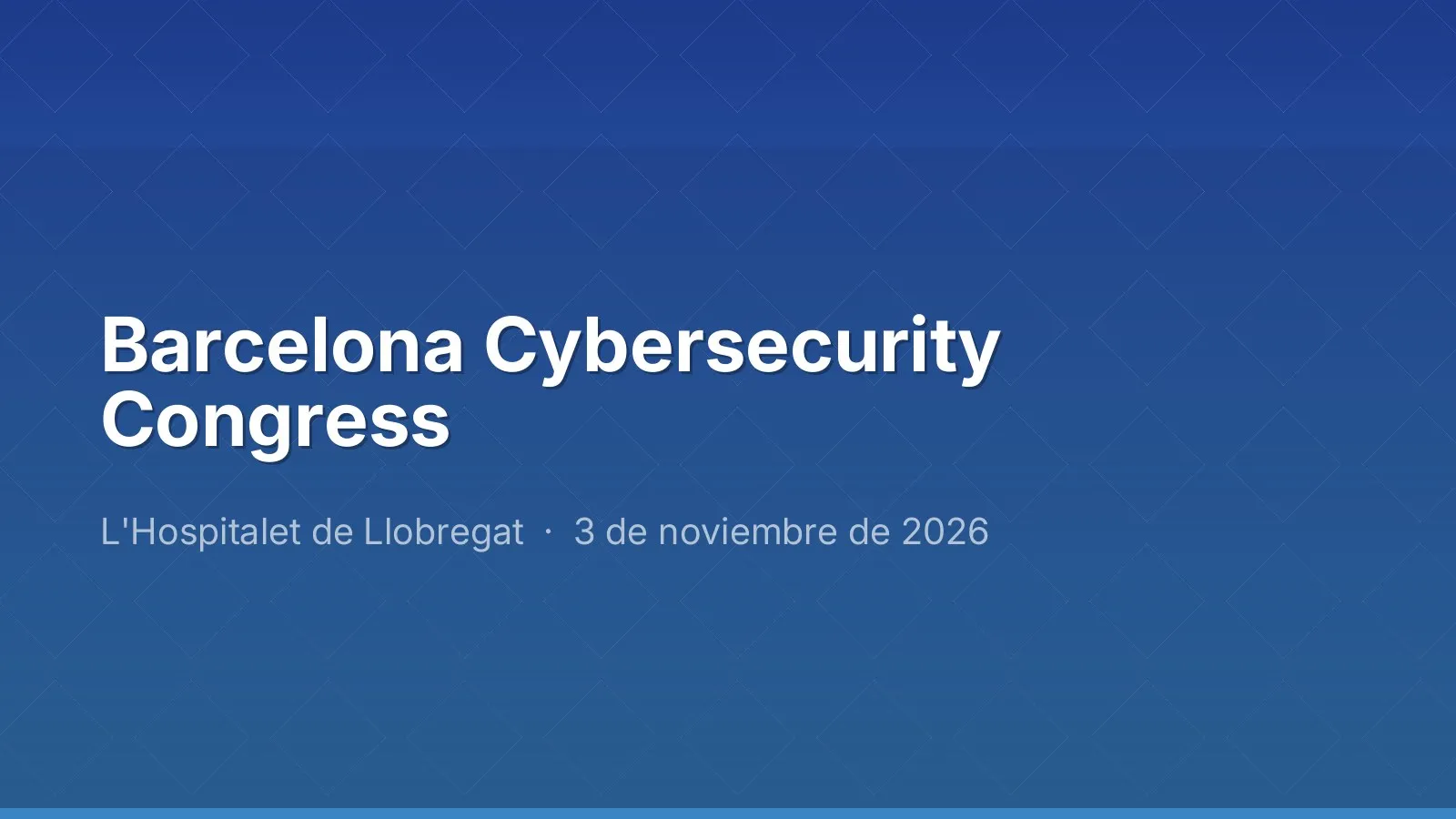 Barcelona Cybersecurity Congress