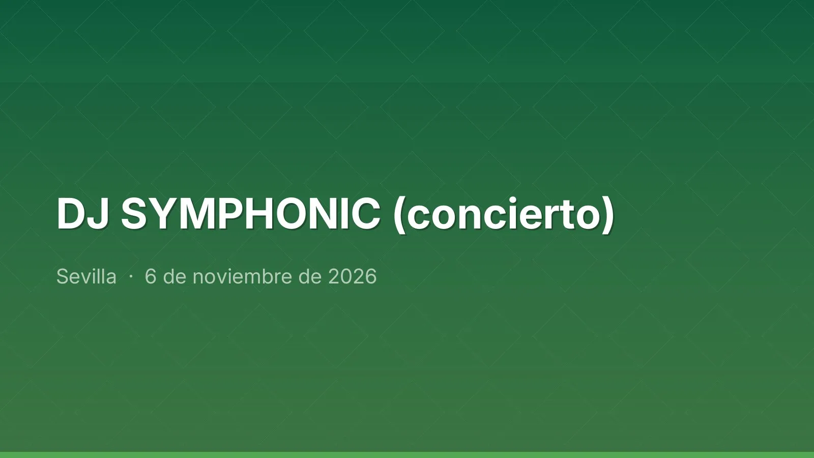 DJ SYMPHONIC (concierto)