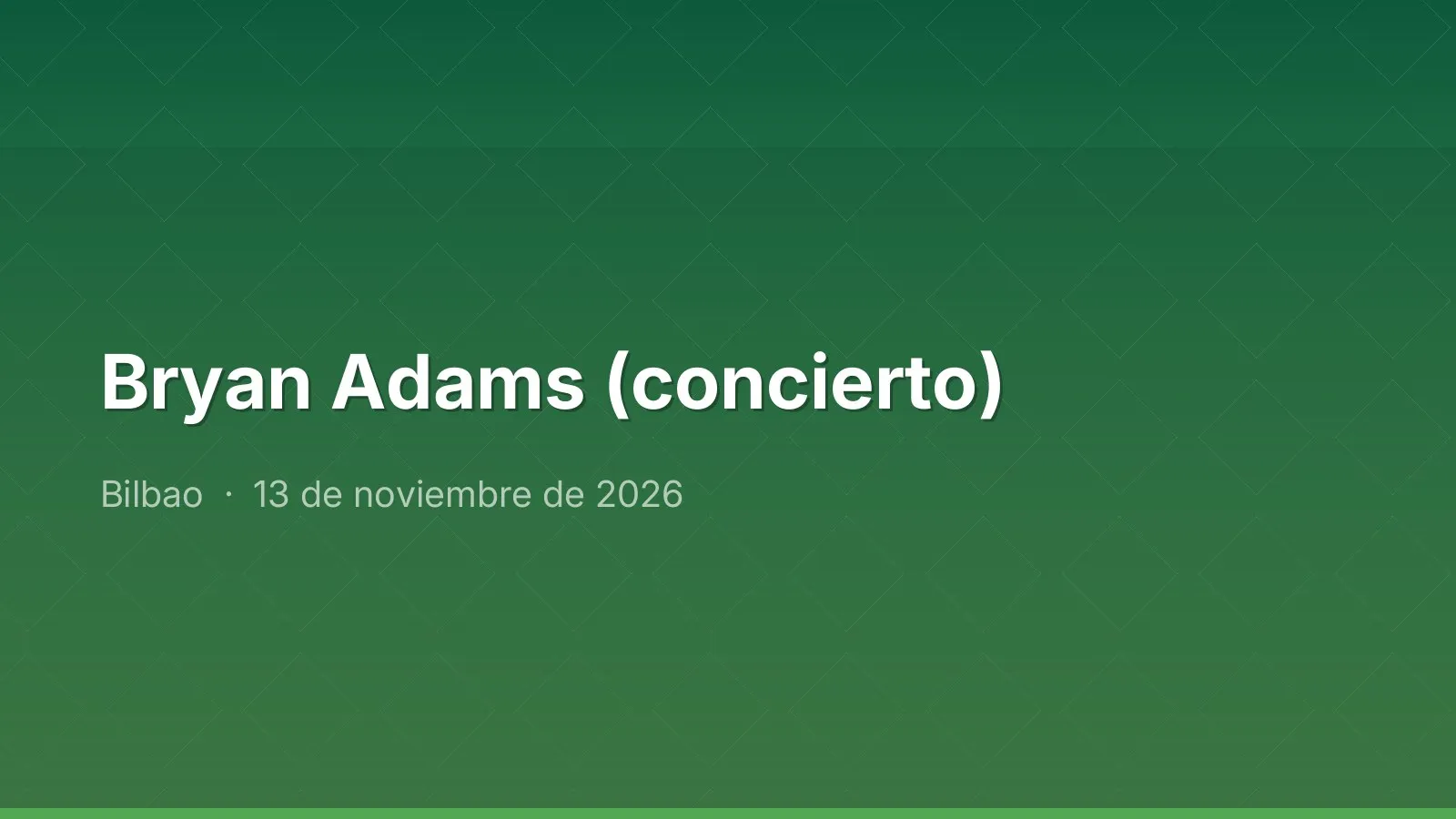 Bryan Adams (concierto)