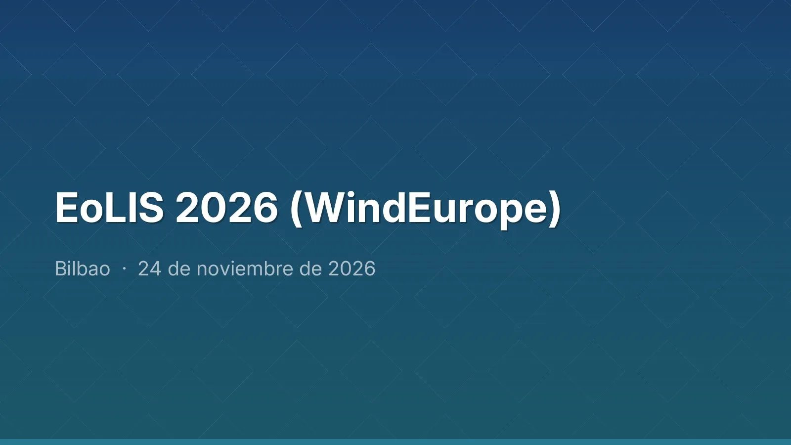 EoLIS 2026 (WindEurope)
