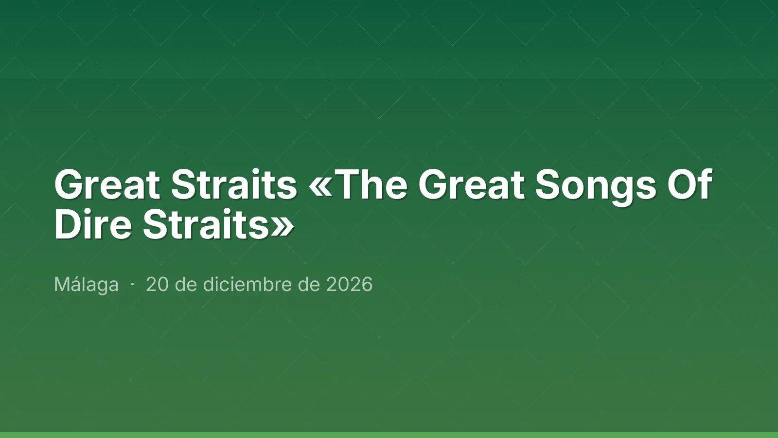 Great Straits «The Great Songs Of Dire Straits»