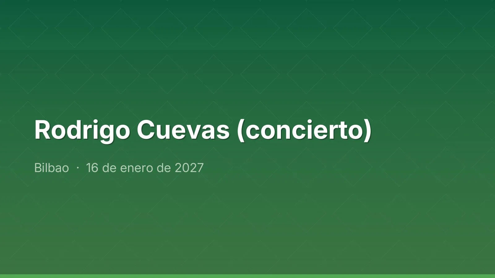 Rodrigo Cuevas (concierto)