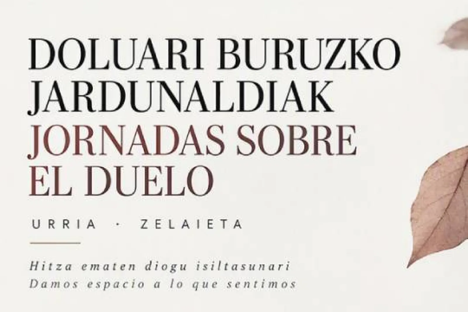 Mesa redonda: "Cómo vivir el duelo"