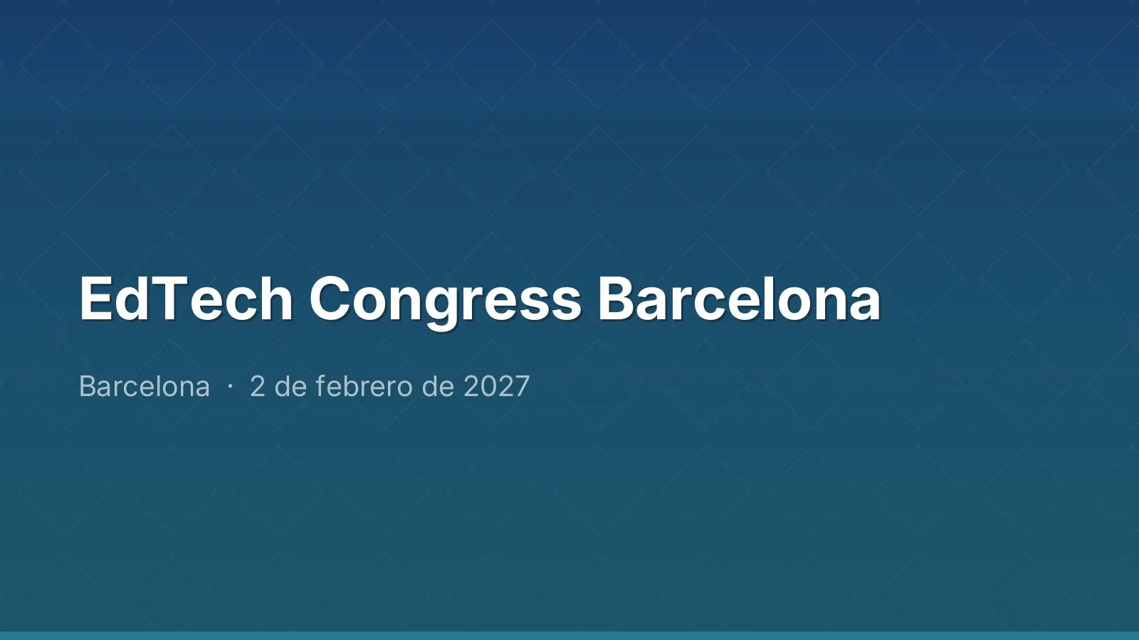 EdTech Congress Barcelona