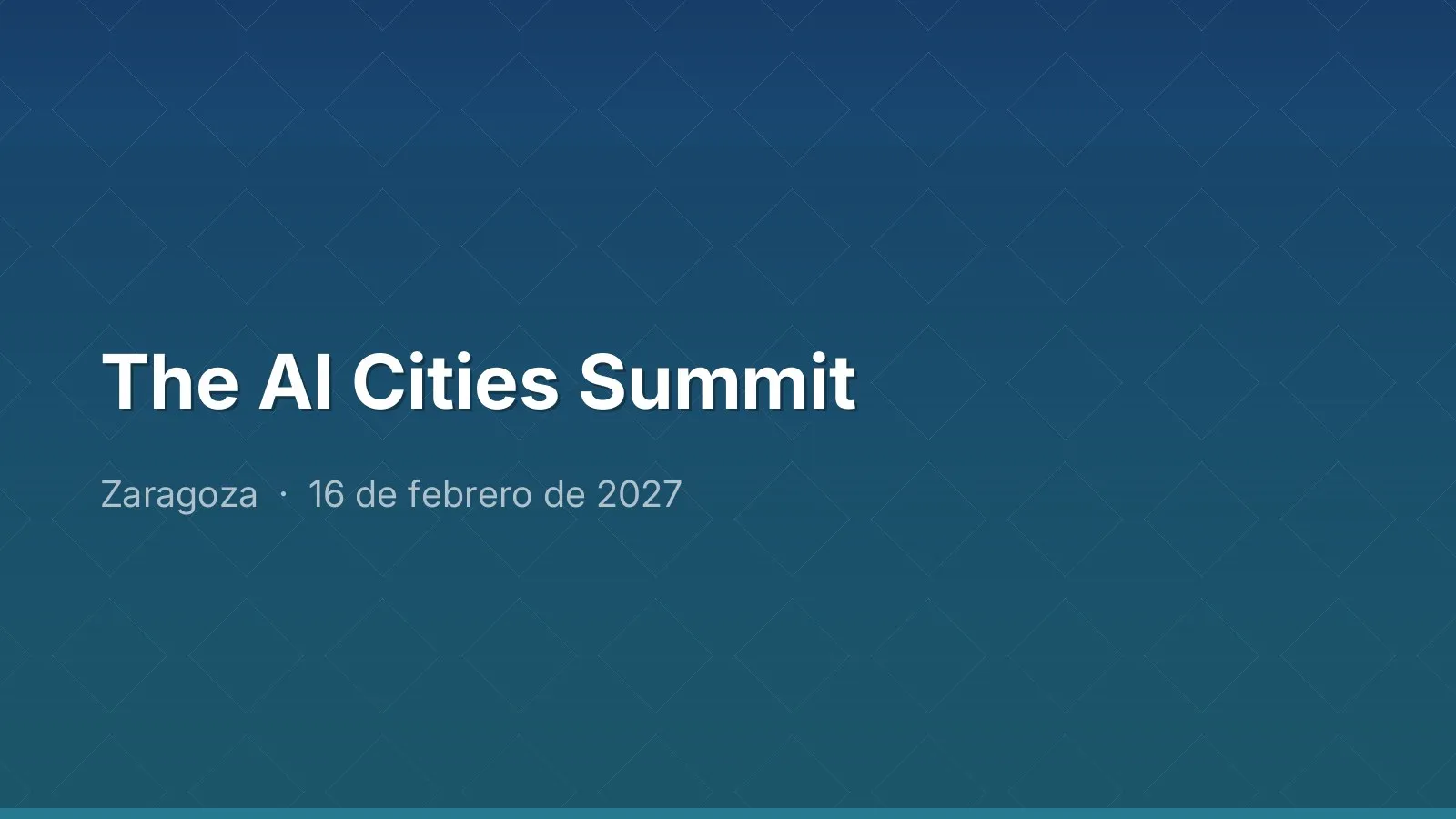 The AI Cities Summit