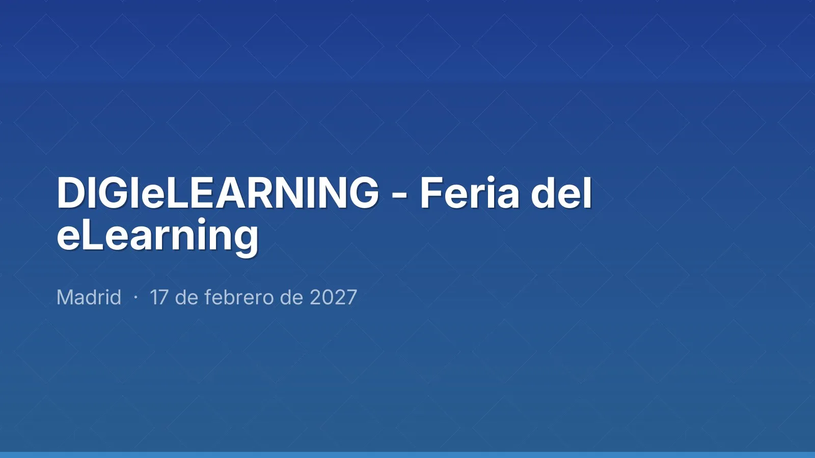 DIGIeLEARNING - Feria del eLearning