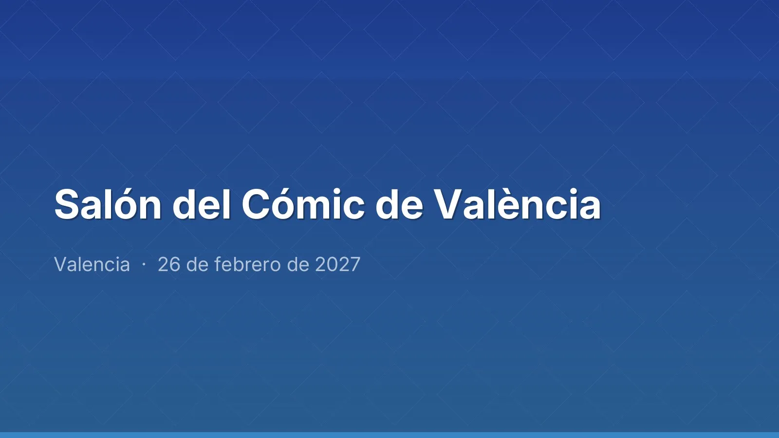 València Comic Fair