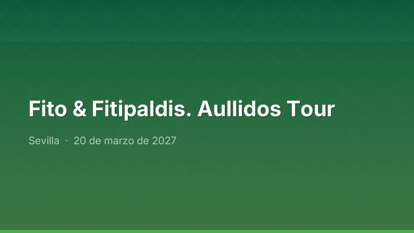 Fito & Fitipaldis. Aullidos Tour