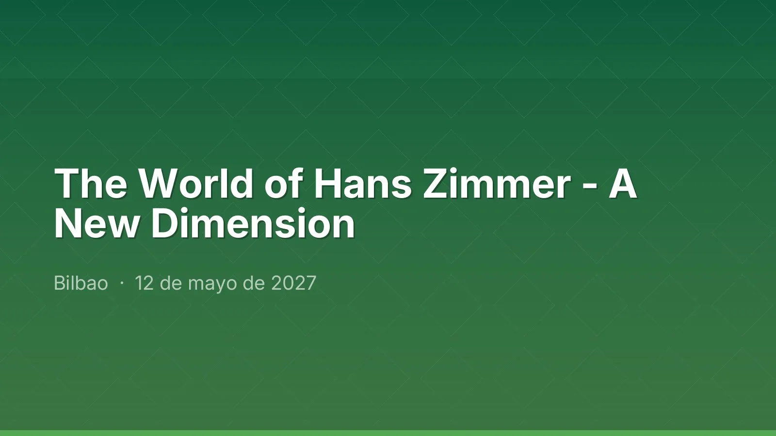 The World of Hans Zimmer - A New Dimension