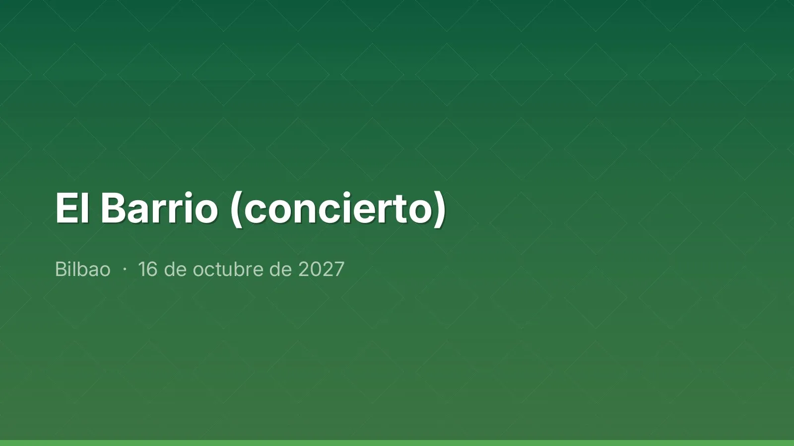 El Barrio (concierto)