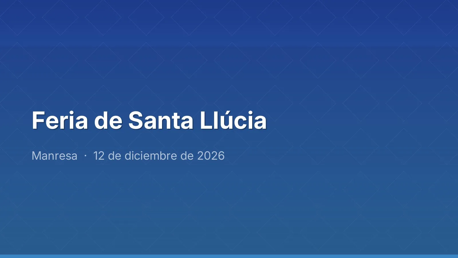 Feria de Santa Llúcia