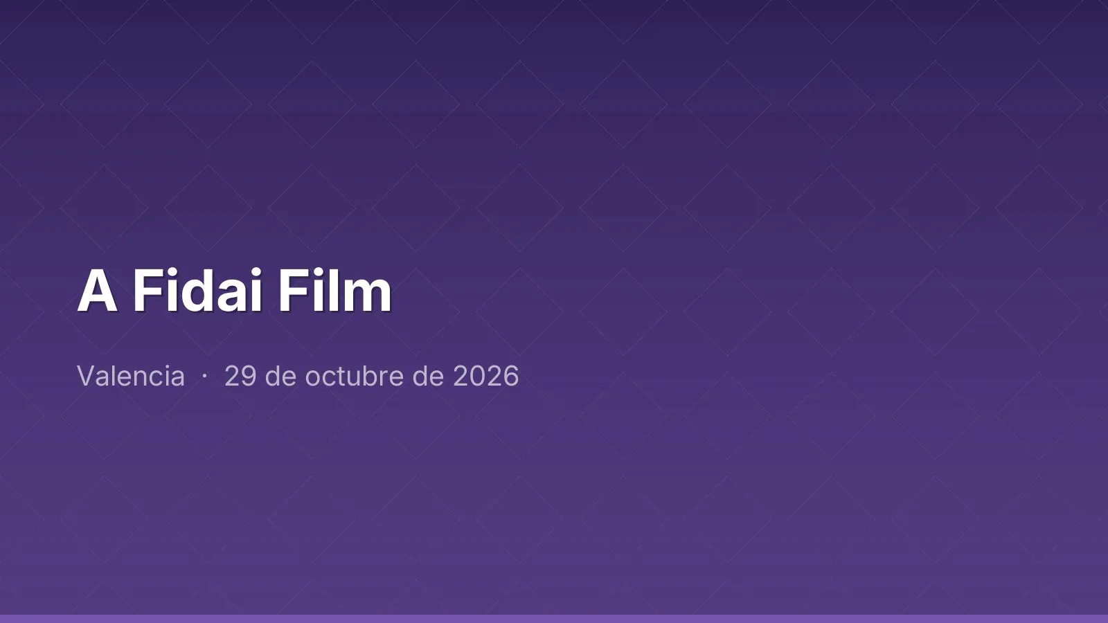 A Fidai Film