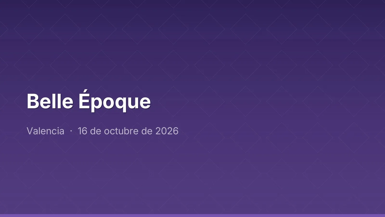 Belle Époque
