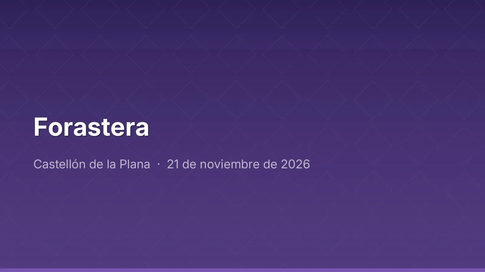 Forastera