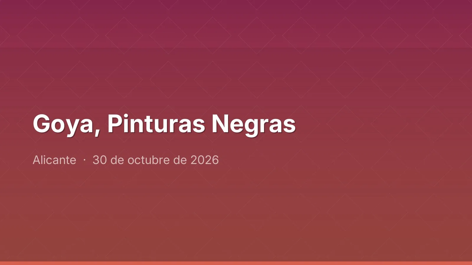 Goya, Pinturas Negras