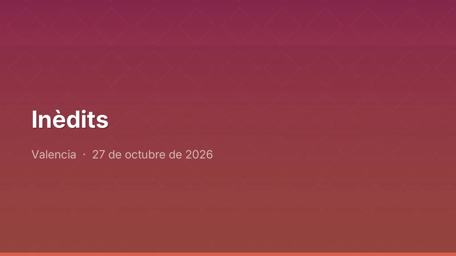 Inèdits