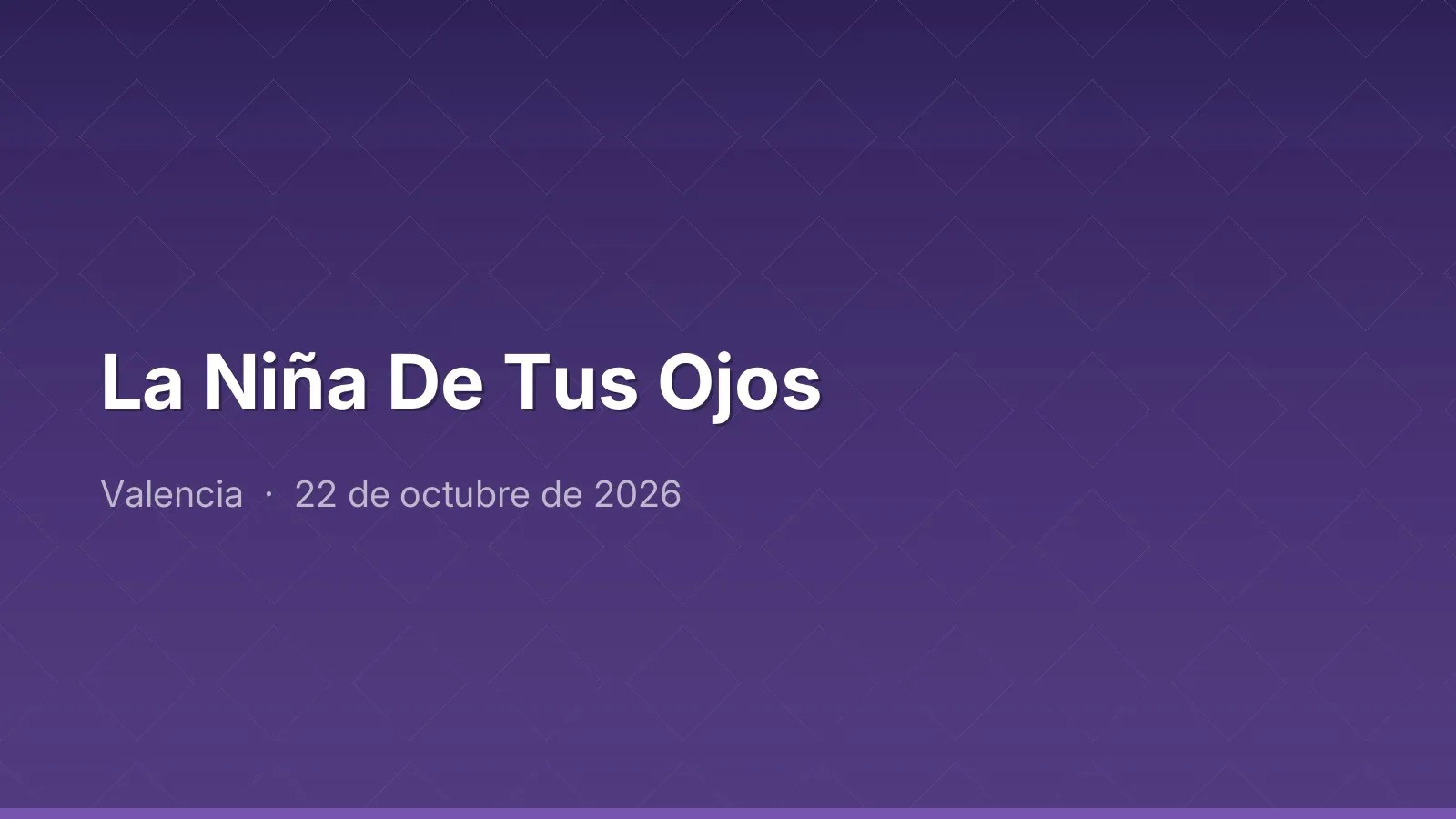 La Niña De Tus Ojos