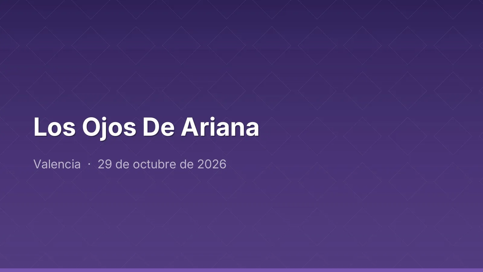 Los Ojos De Ariana
