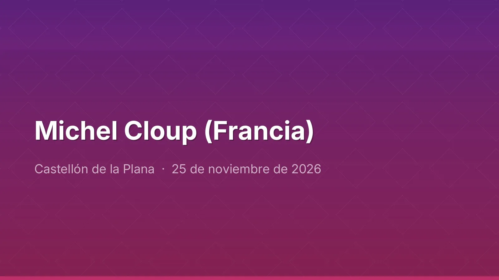 Michel Cloup (Francia)