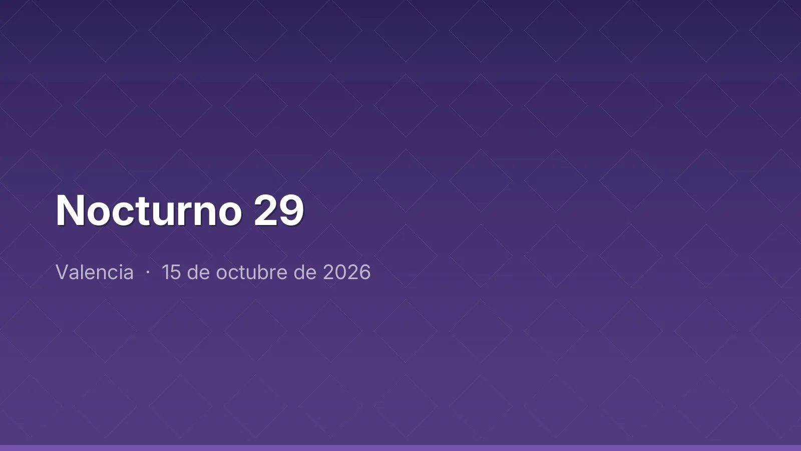 Nocturno 29