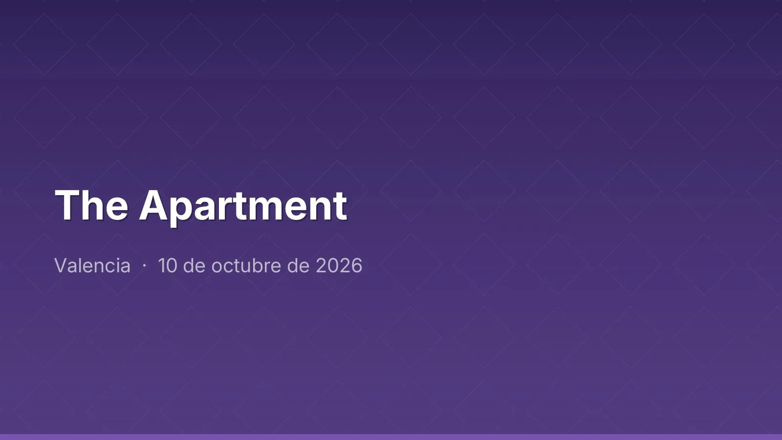 The Apartment